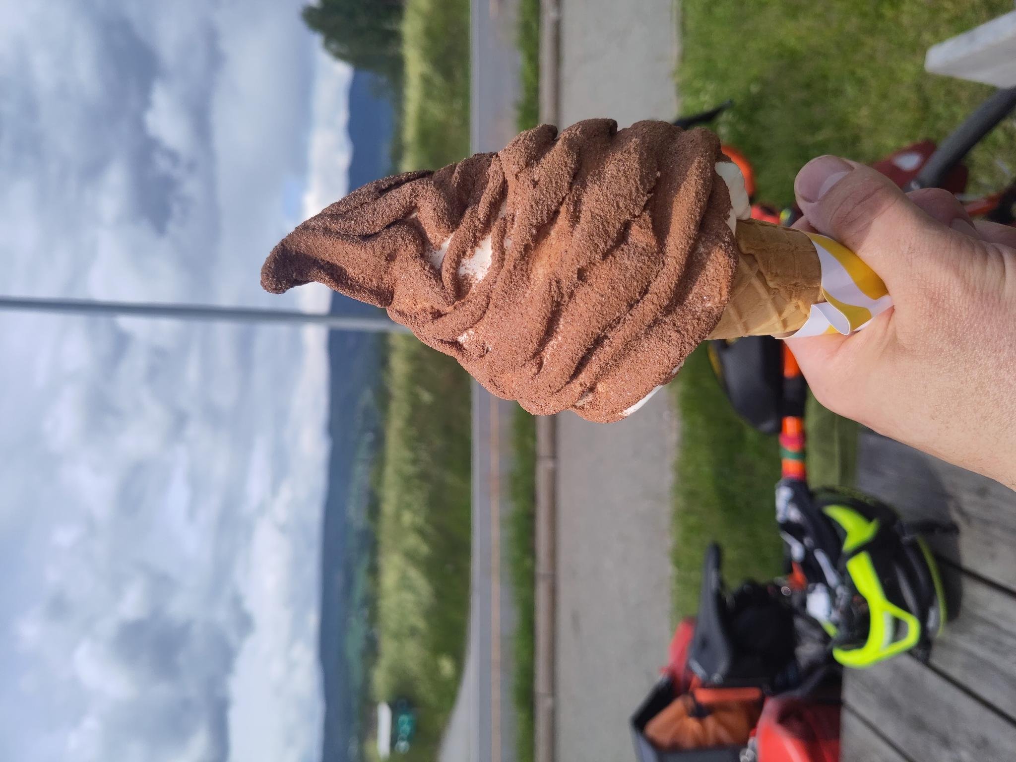 Softeis mit Schoko